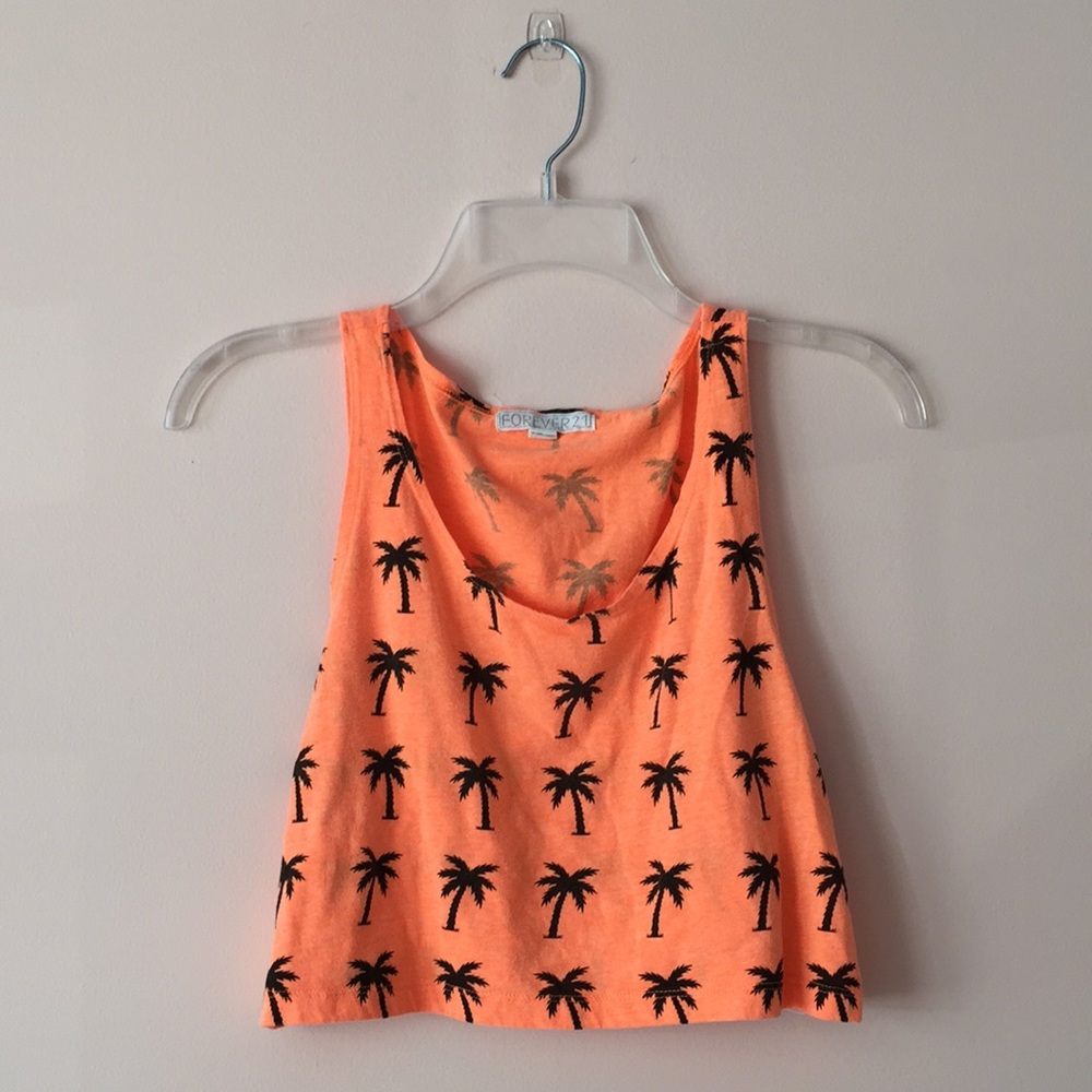 Palm Tree Crop Top